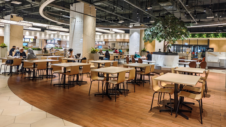 Mall food court scene