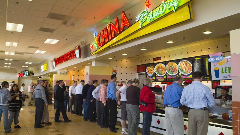 Chinese restaurant in a mall food court