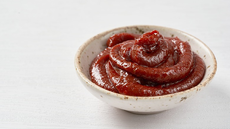 pictured bowl of gochujang