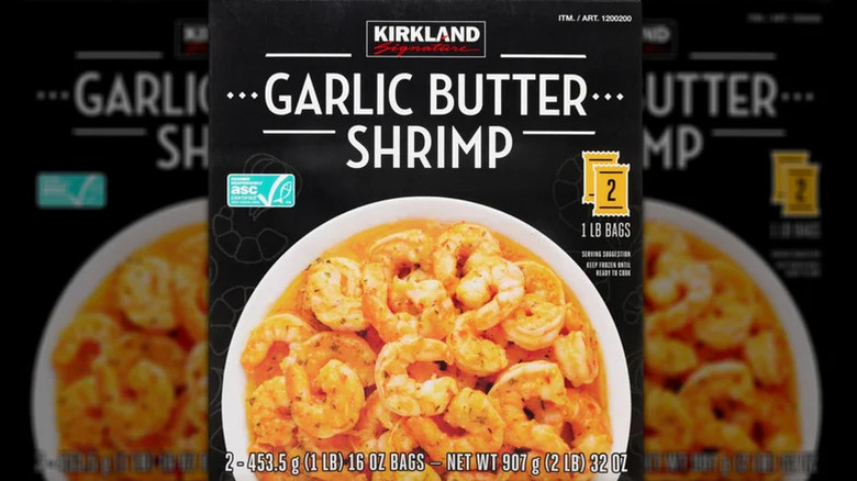 Garlic Butter shrimp Kirkland signature bag