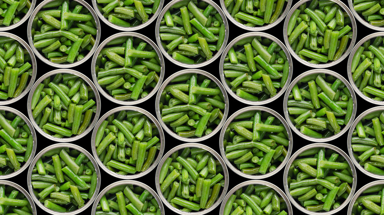 cans of green beans