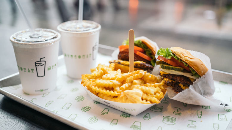 Shake Shack sandwiches and fries
