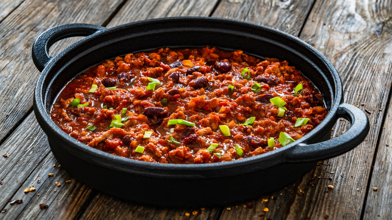 pot of classic chili