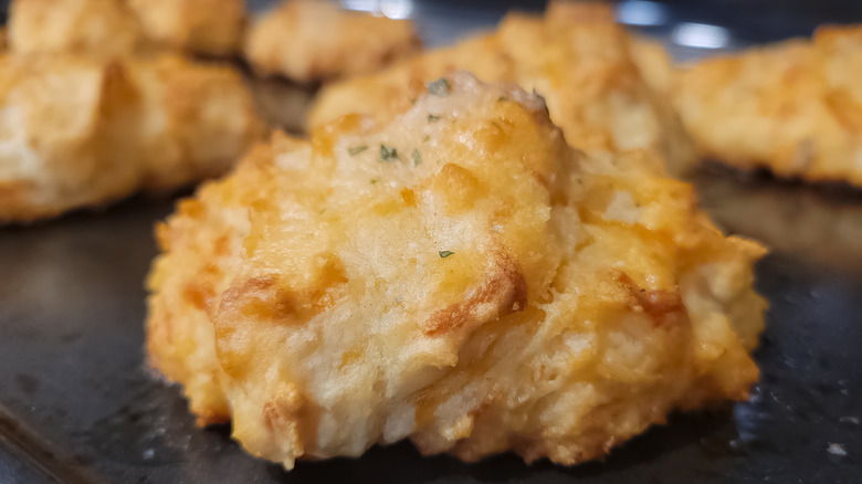 Red Lobster Cheddar Bay Biscuits close up