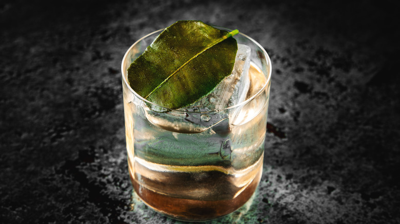 The Botanist cocktail in a glass