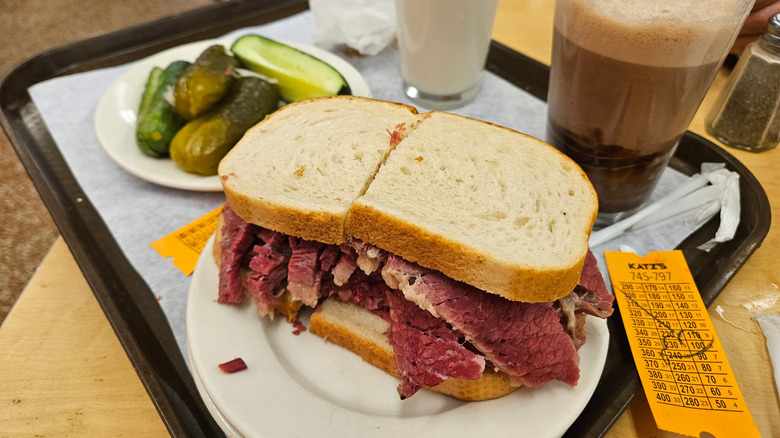 Katz's pastrami sandwich