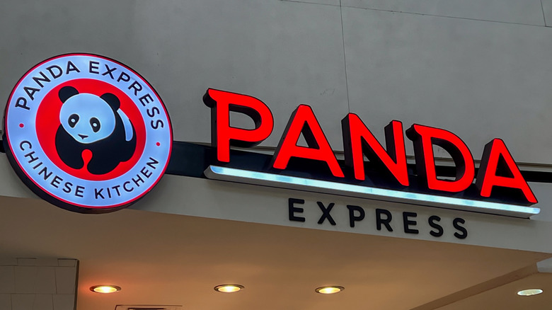 Sign in front of Panda Express store