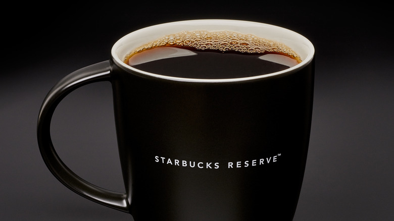 cup of starbucks reserve coffee