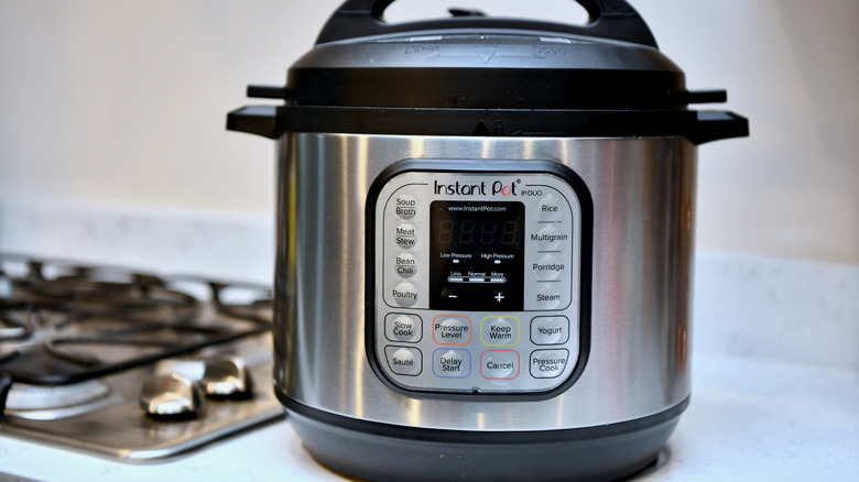 Instant pot on a countertop