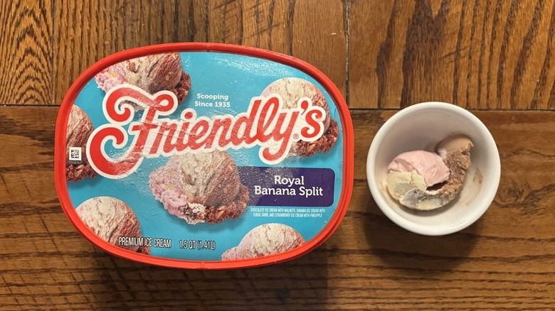 carton of Friendly's ice cream