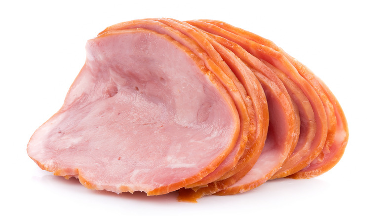 Sliced ham from grocery store