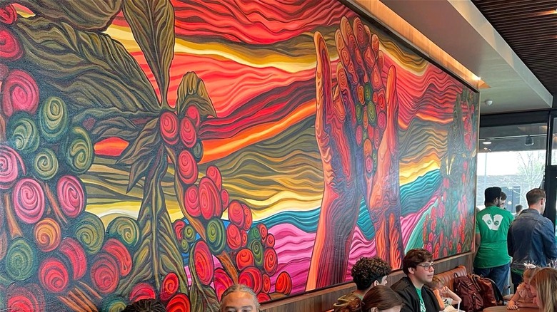 mural at San Antonio Starbucks