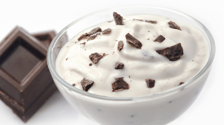 yogurt with chocolate