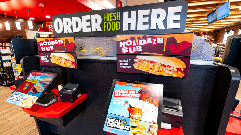 A Sheetz ordering kiosk.