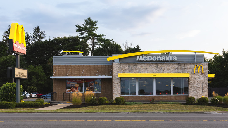 McDonald's location on a nice day