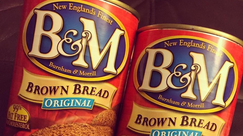 cans of B&M Brown Bread