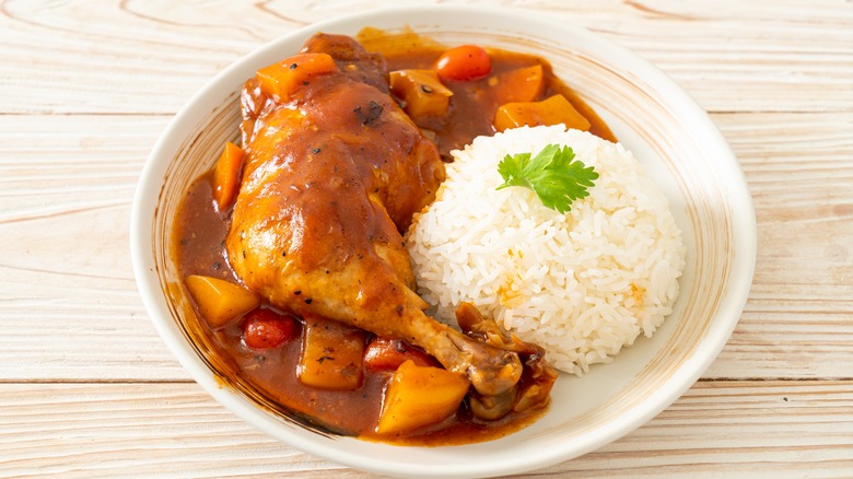 Chicken stew with rice