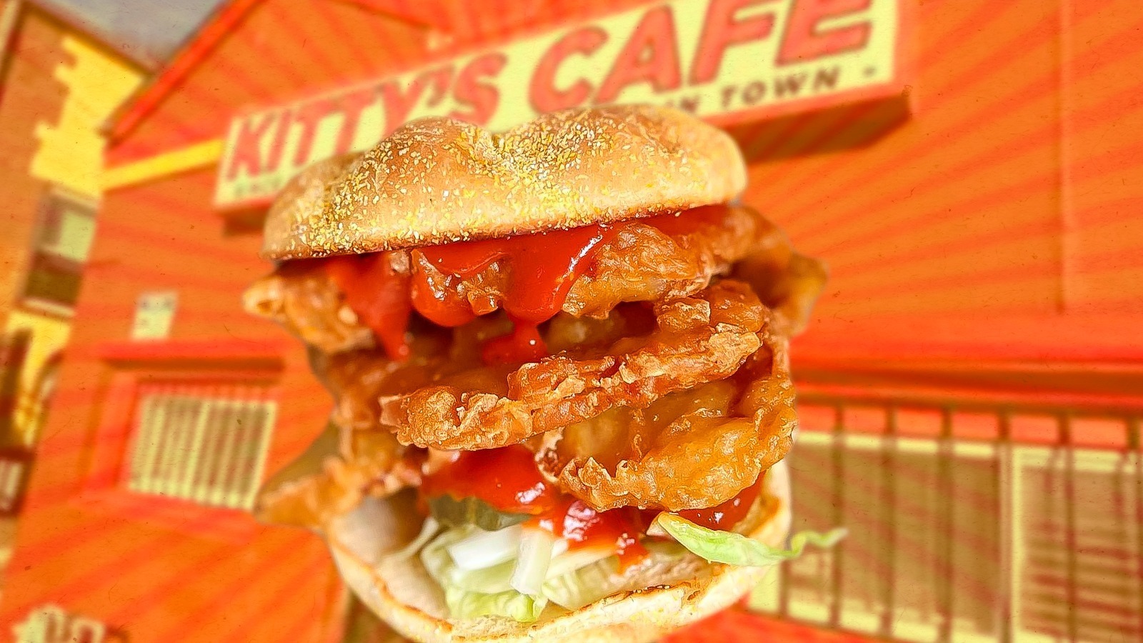 The Tempura Pork Sandwich At Kansas City Restaurant Kitty's Cafe Is