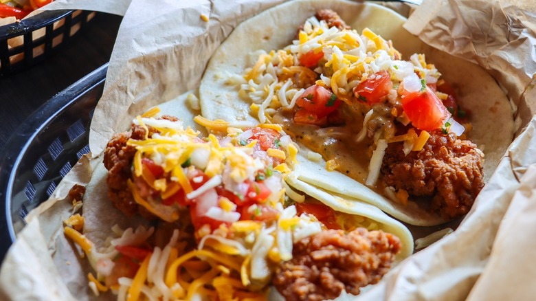 Two Torchys' tacos trashy style