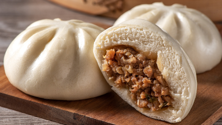 Chinese steamed pork buns