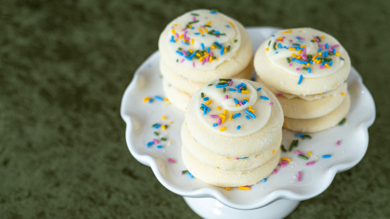 assortment of iced sugar cookies