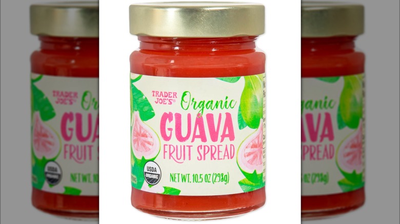 Jar of organic guava spread
