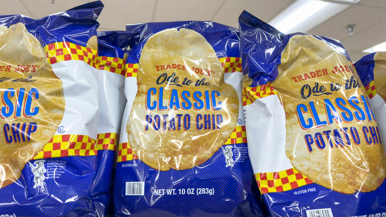 Bags of Trader Joe's Ode to the Classic Potato chip