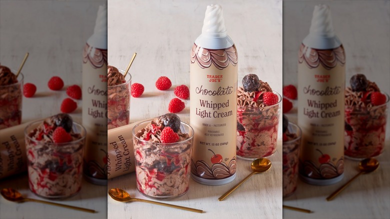 Trader Joe's chocolate whipped light cream
