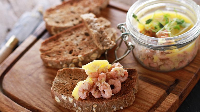 Traditional potted shrimp