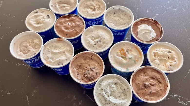 A compilation of classic Dairy Queen Blizzards