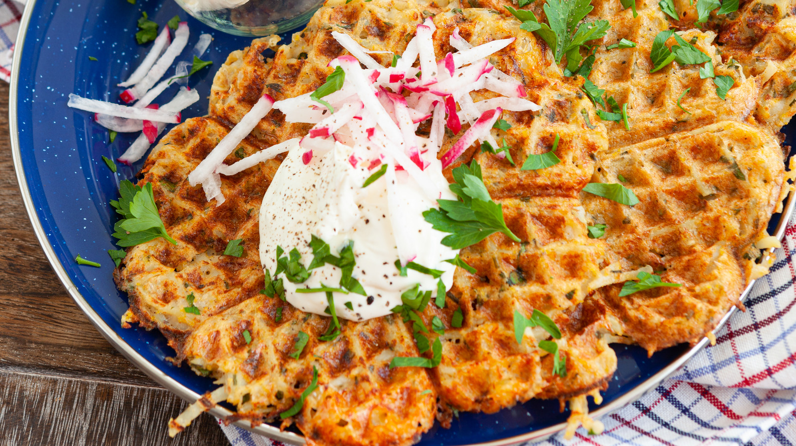 The Trick For Super Crispy Hash Brown Waffles