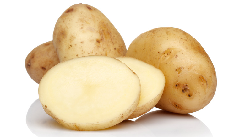 potatoes and potato slices