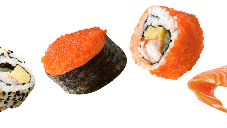 pieces of sushi