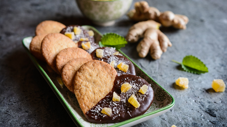 cookies with crystallized ginger