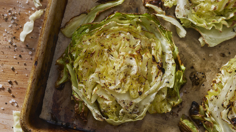 Caramelized cabbage
