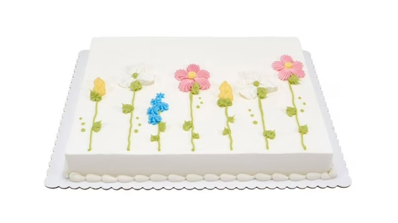Members' Mark blooming flowers half sheet cake