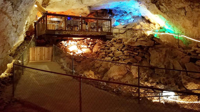 Caverns Grotto underground restaurant 