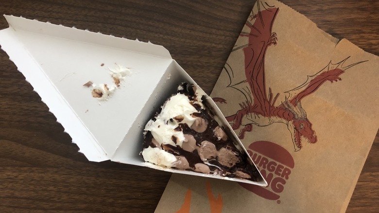 A slice of Burger King's Hershey's sundae pie slice