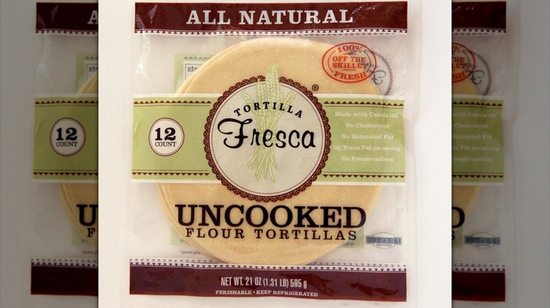 Tortilla Fresca Uncooked Tortilla package