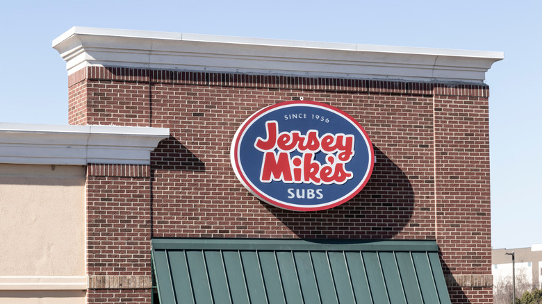 jersey mike's sign on building