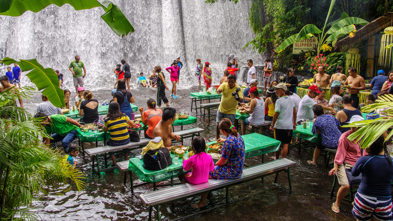 The Unique Filipino Restaurant That Puts You Directly In A Waterfall