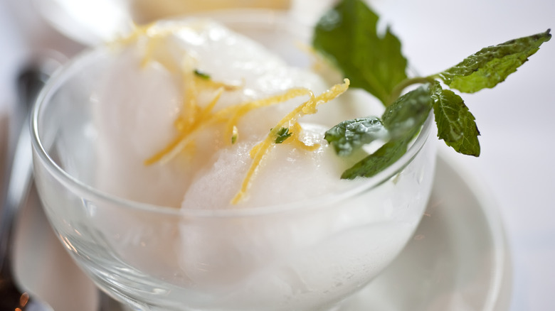 lemon Italian ice