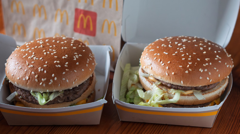 Two Big Macs in boxes