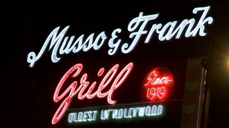 Musso & Frank sign 