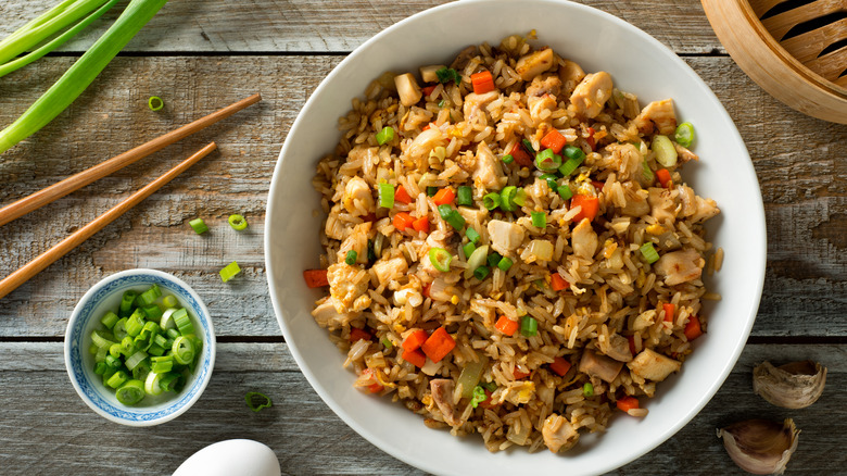 A bowl of fried rice