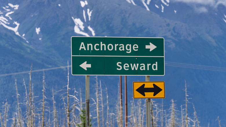 Signboard in Alaska