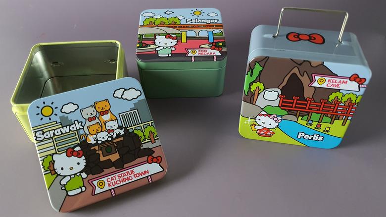 Three Hello Kitty tins for cookies or storage