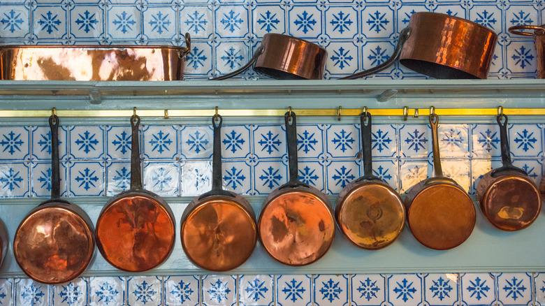 vintage copper kitchenware