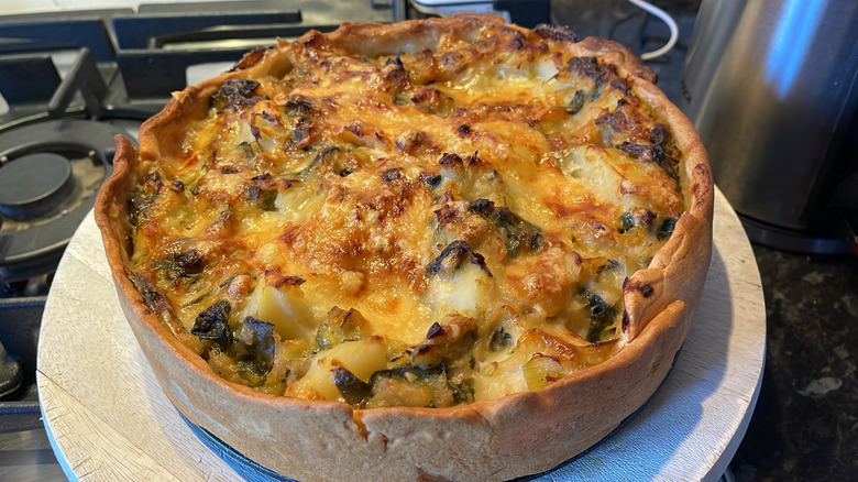 A picture of a homemade homity pie