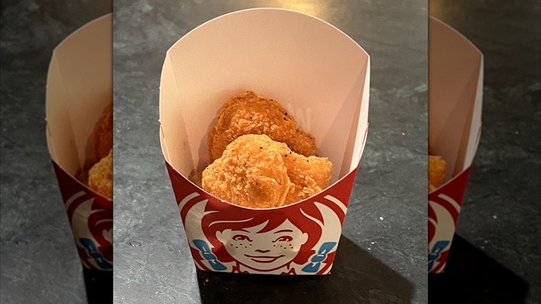 Close-up of Wendy's chicken nuggets